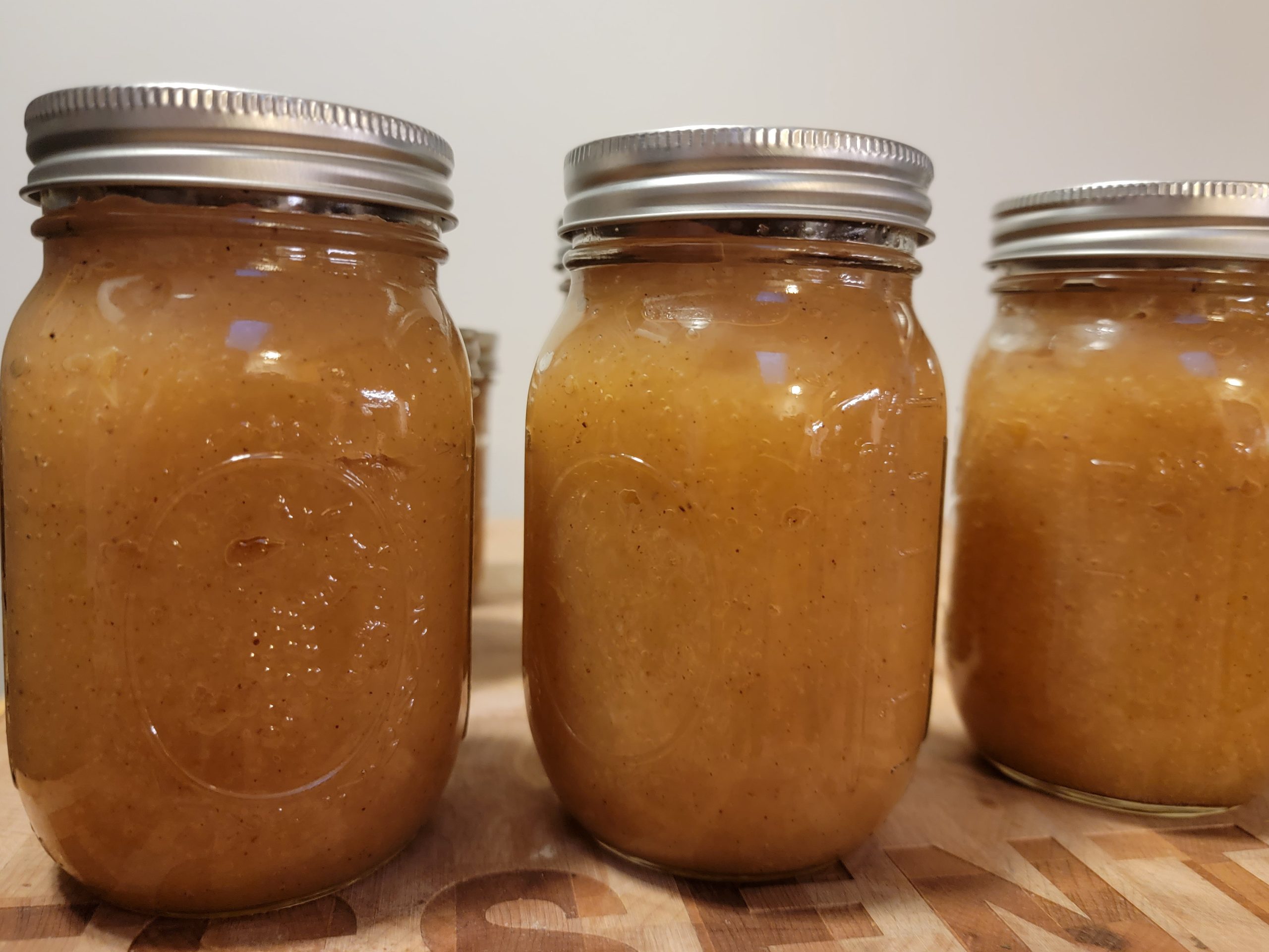 Homemade canned applesauce