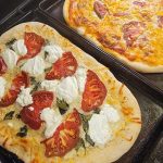 Two homemade pizzas